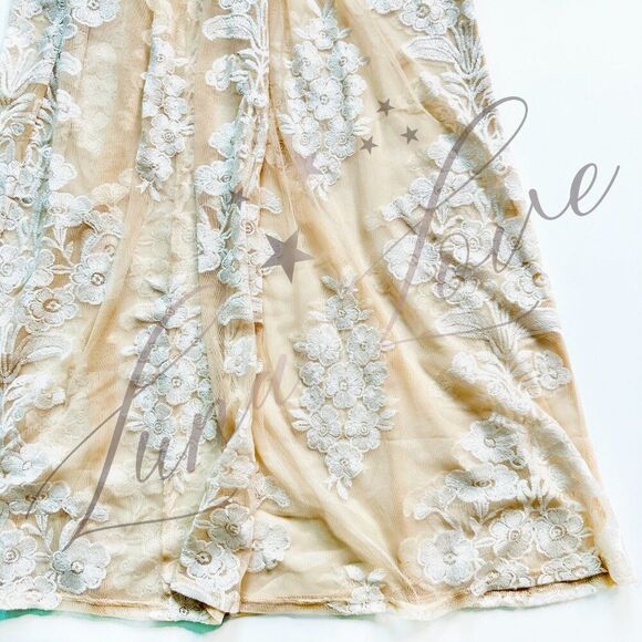 FOR LOVE & LEMONS x FREE PEOPLE Temecula Maxi Dress In Ivory NWT - Picture 6 of 13